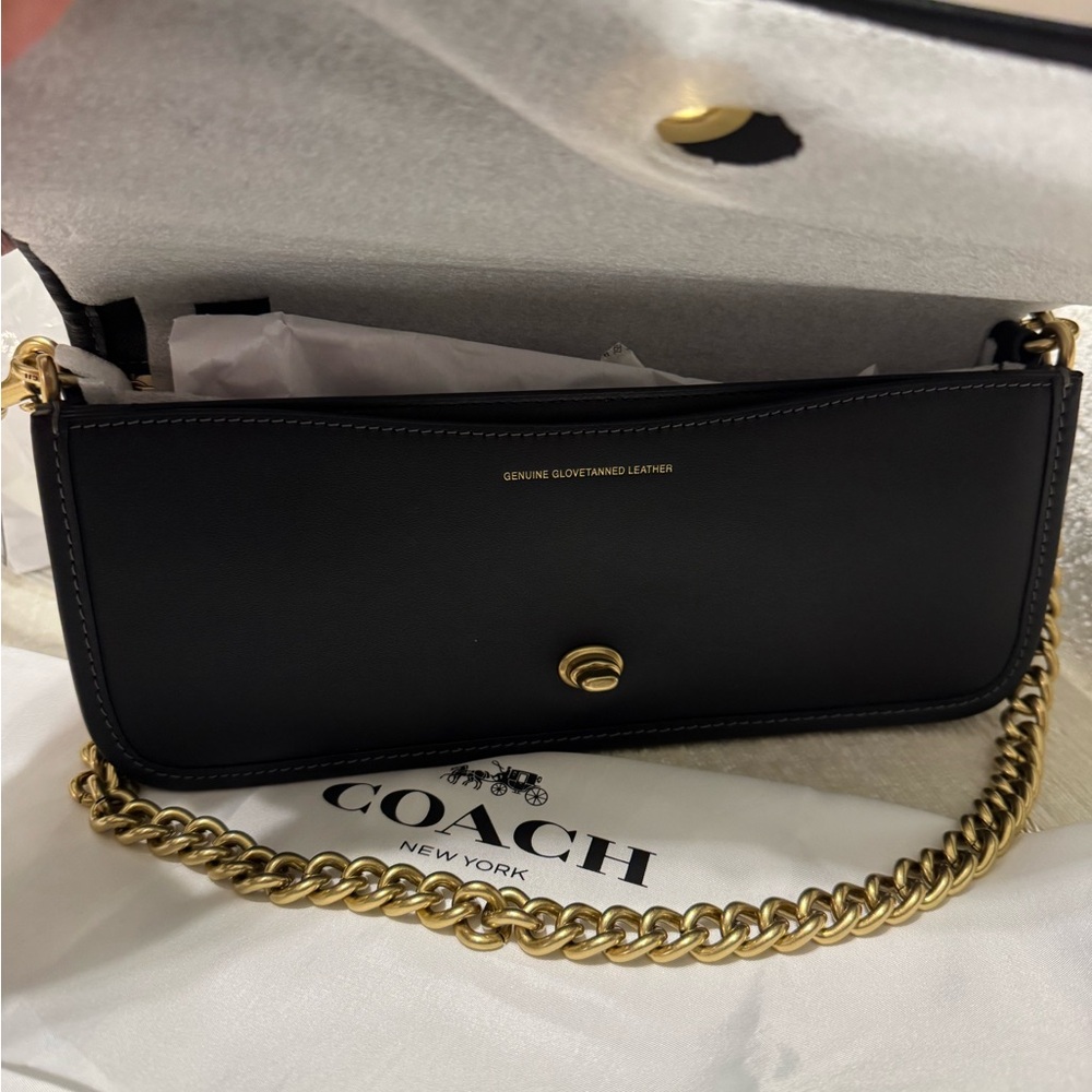 Coach Black Leather Bag - Picture 6 of 9